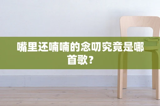 嘴里还喃喃的念叨究竟是哪首歌？
