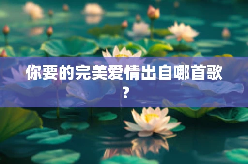你要的完美爱情出自哪首歌？
