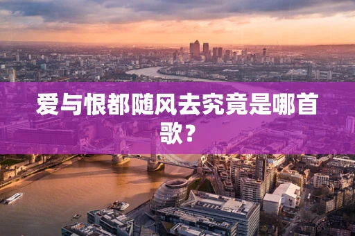 爱与恨都随风去究竟是哪首歌？