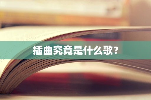 插曲究竟是什么歌？