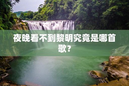 夜晚看不到黎明究竟是哪首歌？
