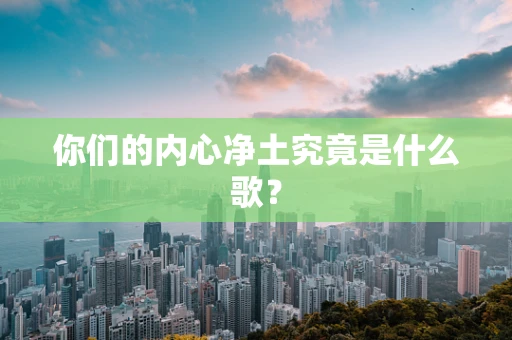 你们的内心净土究竟是什么歌？