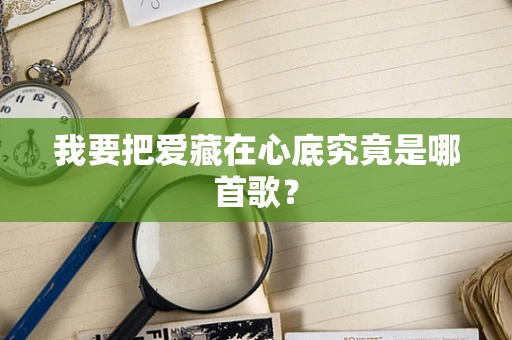 我要把爱藏在心底究竟是哪首歌？
