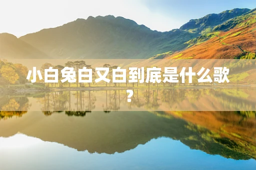 小白兔白又白到底是什么歌？