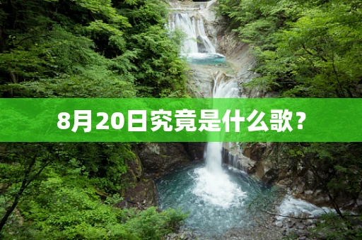 8月20日究竟是什么歌？