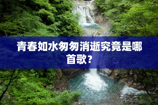 青春如水匆匆消逝究竟是哪首歌？