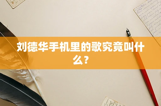 刘德华手机里的歌究竟叫什么？