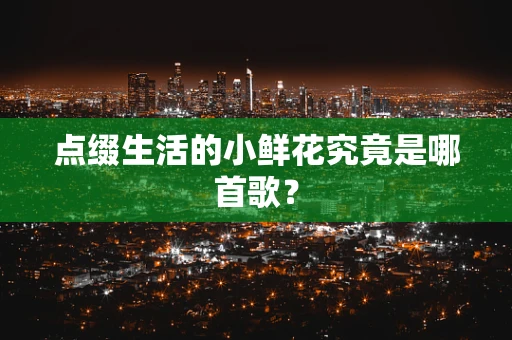 点缀生活的小鲜花究竟是哪首歌？