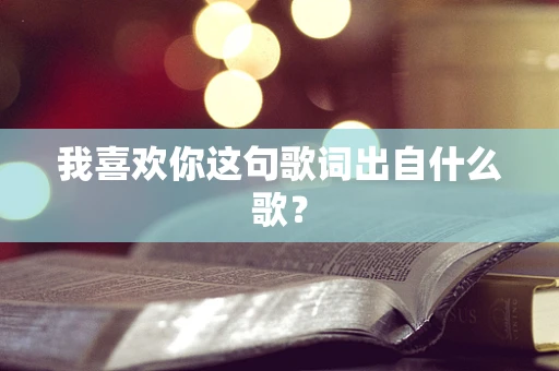 我喜欢你这句歌词出自什么歌？