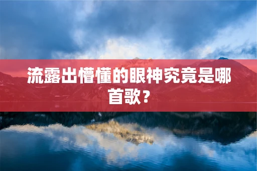 流露出懵懂的眼神究竟是哪首歌？