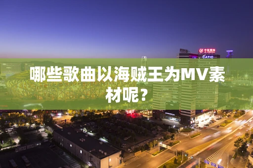 哪些歌曲以海贼王为MV素材呢？