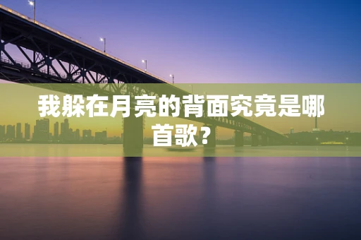 我躲在月亮的背面究竟是哪首歌？