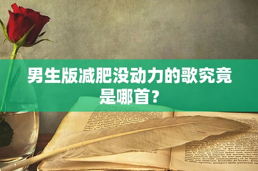 男生版减肥没动力的歌究竟是哪首？