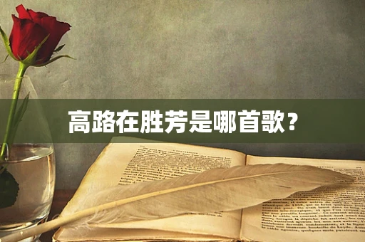 高路在胜芳是哪首歌？