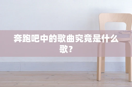 奔跑吧中的歌曲究竟是什么歌？
