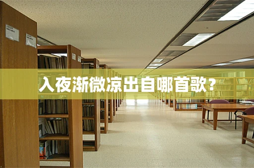 入夜渐微凉出自哪首歌？
