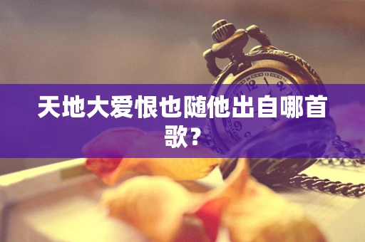 天地大爱恨也随他出自哪首歌？