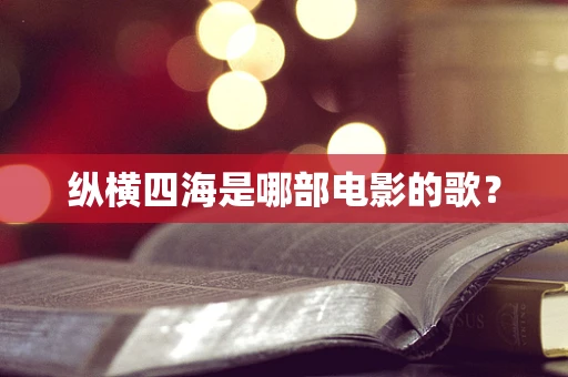 纵横四海是哪部电影的歌？