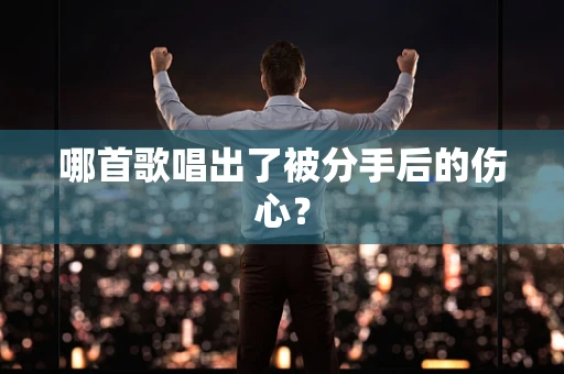 哪首歌唱出了被分手后的伤心？
