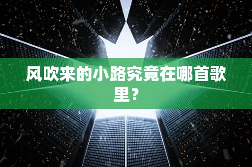 风吹来的小路究竟在哪首歌里？