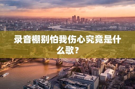 录音棚别怕我伤心究竟是什么歌？