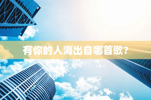 有你的人海出自哪首歌？