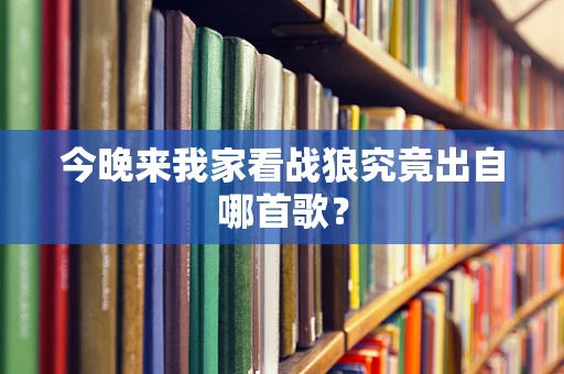 今晚来我家看战狼究竟出自哪首歌？