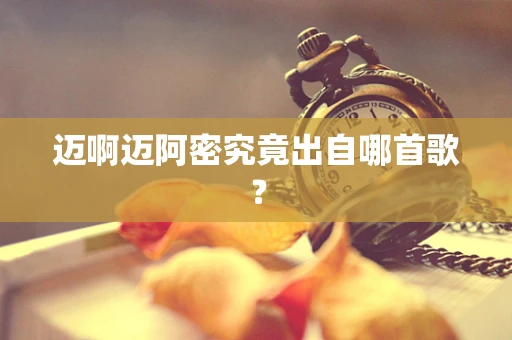 迈啊迈阿密究竟出自哪首歌？