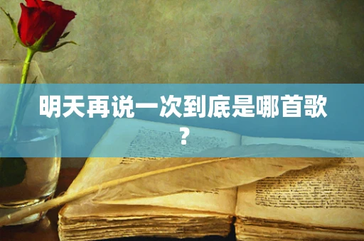 明天再说一次到底是哪首歌？
