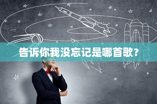 告诉你我没忘记是哪首歌？