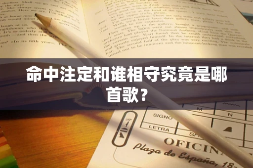命中注定和谁相守究竟是哪首歌？