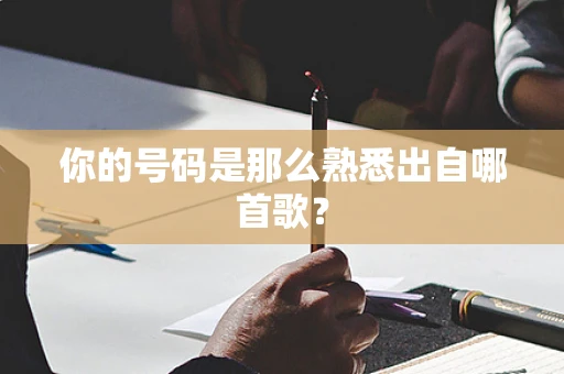 你的号码是那么熟悉出自哪首歌？