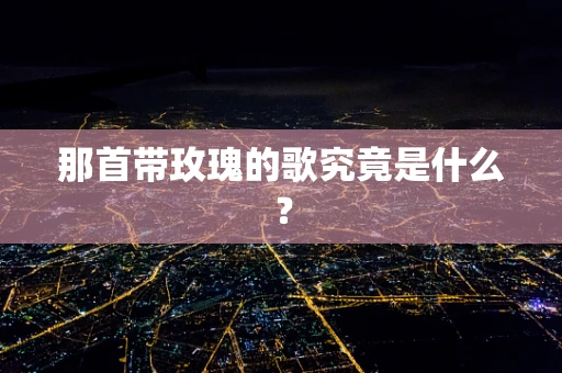 那首带玫瑰的歌究竟是什么？