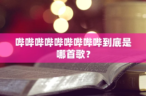 哔哔哔哔哔哔哔哔哔到底是哪首歌？