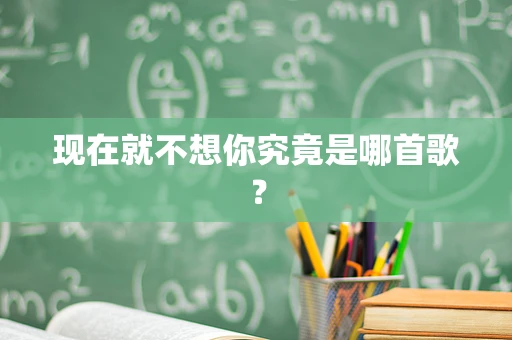 现在就不想你究竟是哪首歌？