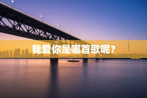我爱你是哪首歌呢？