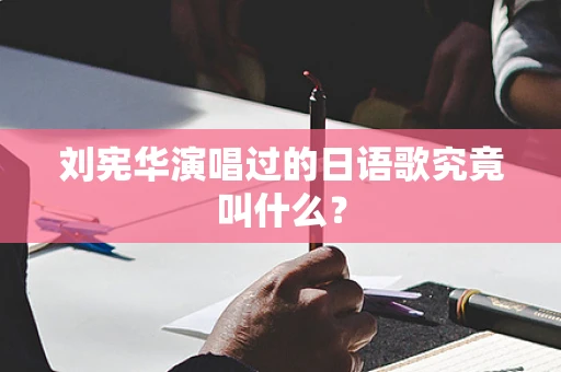 刘宪华演唱过的日语歌究竟叫什么？