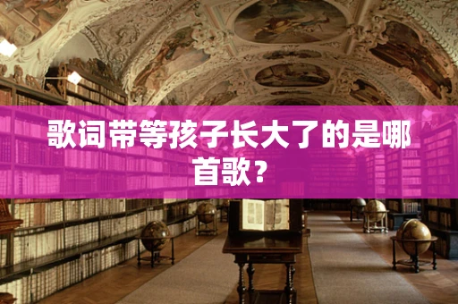歌词带等孩子长大了的是哪首歌？