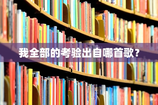 我全部的考验出自哪首歌？
