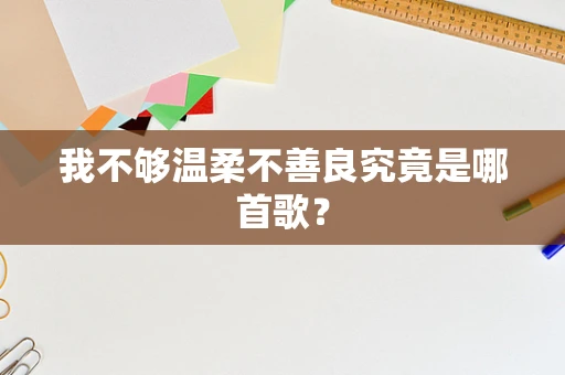 我不够温柔不善良究竟是哪首歌？