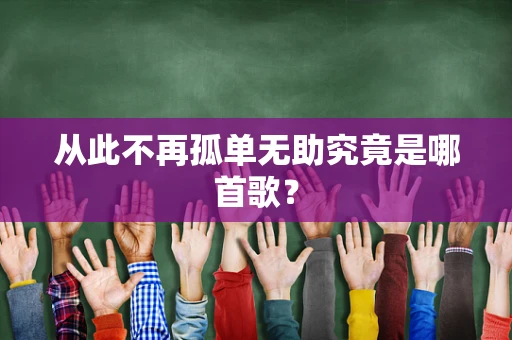 从此不再孤单无助究竟是哪首歌？