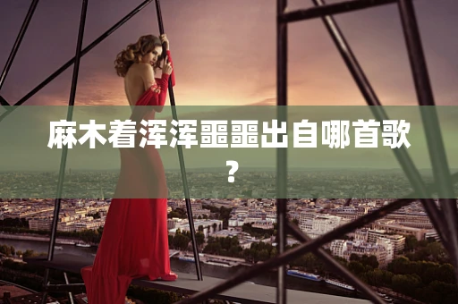 麻木着浑浑噩噩出自哪首歌？