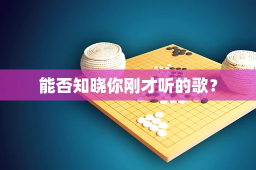 能否知晓你刚才听的歌？