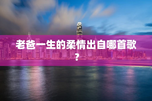 老爸一生的柔情出自哪首歌？