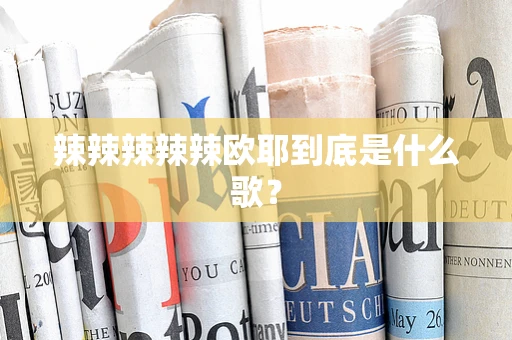 辣辣辣辣辣欧耶到底是什么歌？