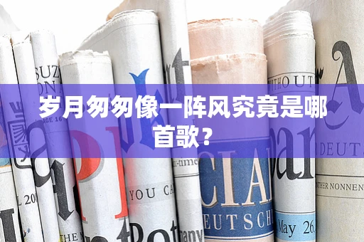 岁月匆匆像一阵风究竟是哪首歌？
