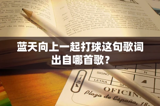 蓝天向上一起打球这句歌词出自哪首歌？