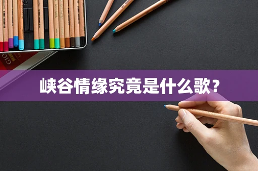 峡谷情缘究竟是什么歌？