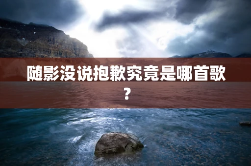 随影没说抱歉究竟是哪首歌？