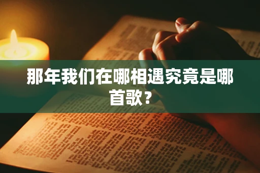 那年我们在哪相遇究竟是哪首歌？